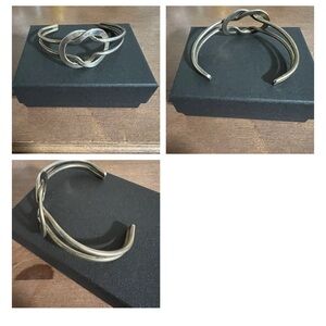 Twisted silver Cuff Bracelet